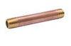 B & K Industries 1/4 Diameter Nipples Schedule 40 Red Brass 1/4 x 5