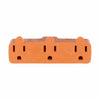 Eaton Cooper Wiring Three Outlet Cube Tap 15A, 125V Orange