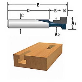 3/8-In. Keyhole Single-Flute Router Bit