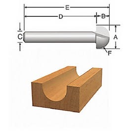 5/16-In. 2-Flute Corebox Router Bit