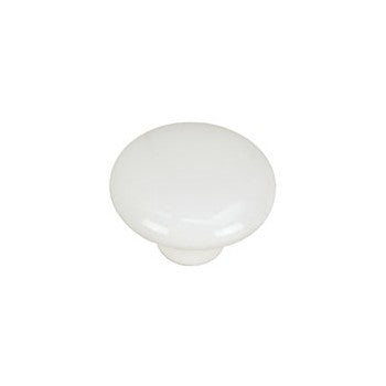 Hardware House 489013 Knob, White Porcelain 1.5