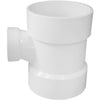 Charlotte Pipe 4 In. x 2 In. Reducing Sanitary PVC Tee