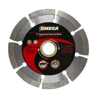 Omega Wet/Dry Segmented Rim Diamond Saw Blade (4-in)